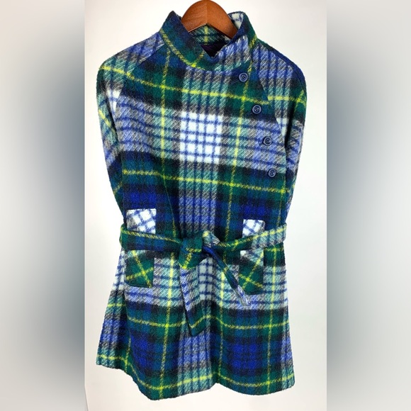 Vintage 1960s Ború by Jimmy Hourihan of Dublin Wool Tartan Cape with belt, EUC. - Picture 6 of 14
